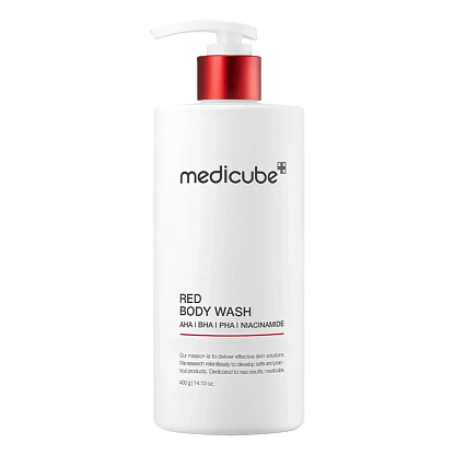Противовоспалительный гель для душа с кислотами Medicube Red Acne Body Wash магазин Glossary 