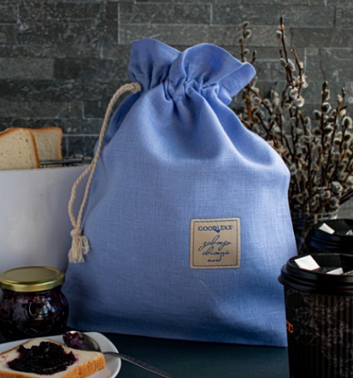 Эко-хлебница "Лён голубой" Goodleks / магазин Glossary 