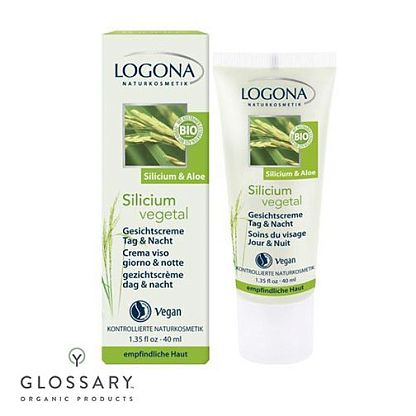 БИО-Крем для лица 24ч Защита для чувствительной кожи Кремний Logona магазин Glossary 