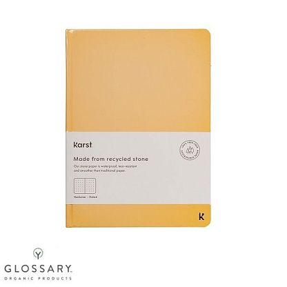 Блокнот в твердой обложке бежевый "Desert" Karst /  магазин Glossary 