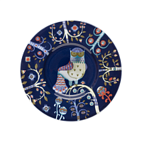Блюдце синее с рисунком Taika, Iittala магазин Glossary 