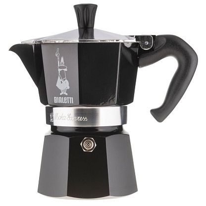 Кофеварка гейзерная на 3 чашки черная, Bialetti магазин Glossary 