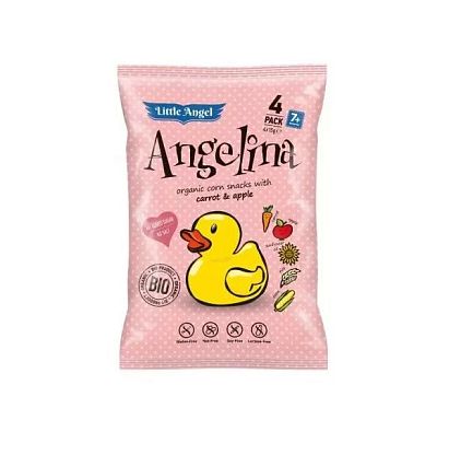 Кукурузные снеки Angelina органические 4*15г Mclloyd's, магазин Glossary 