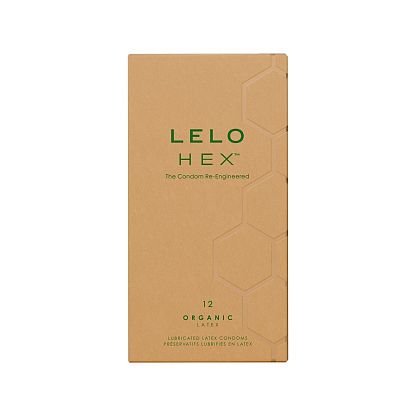 Презервативы Condoms Organic 12 Pack, тонкие и суперпрочные LELO HEX магазин Glossary 