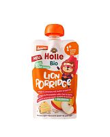 Детское питание "Лев" с манго, ананасом, овсом, киноа пюре органическое (с 12 месяцев) Holle,  магазин Glossary 