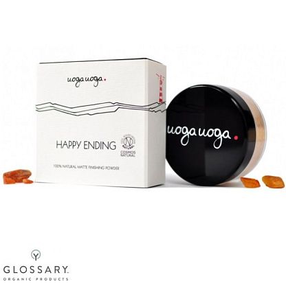 Натуральная минеральная пудра с финишным матовым покрытием "HAPPY ENDING" - №648 Uoga Uoga,  магазин Glossary 