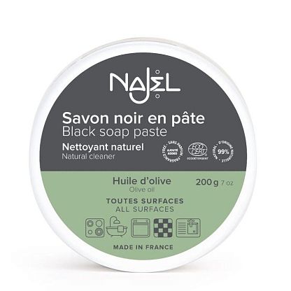 Мультифункциональная чистящая паста с черным мылом и оливковым маслом Najel,  магазин Glossary 