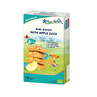 Печенье органическое Fleur Alpine "WITH APPLE JUICE" (с яблочным соком) (с 3 лет) Fleur Alpine,  магазин Glossary 