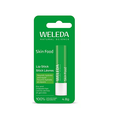 Скин Фуд бальзам-стик для губ Weleda магазин Glossary 