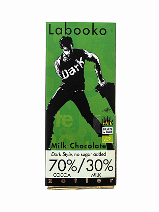 Шоколад молочный без добавленного сахара 70% какао, Zotter магазин Glossary 