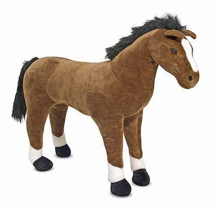 Гигантская плюшевая лошадь магазин Glossary 