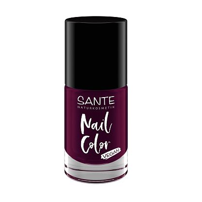 VEGAN-Лак для ногтей Nail Color 04 Plumtheory/Dark Purple Sante,  магазин Glossary 