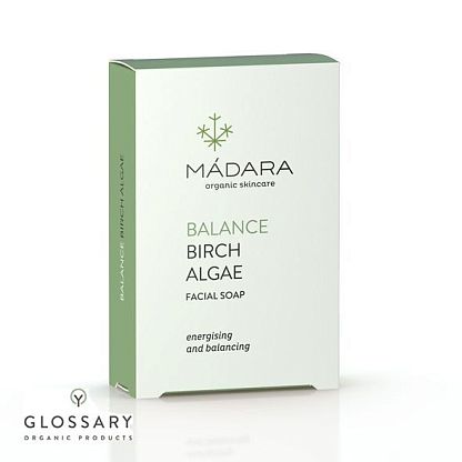 Мыло для лица MADARA нормализирующее, с березой и морскими водорослями / магазин Glossary 