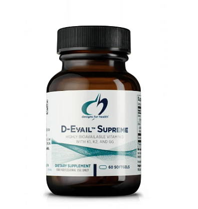 D-Evail Supreme - Витамин Д3 5000 МЕ с К2  Designs for Health магазин Glossary 