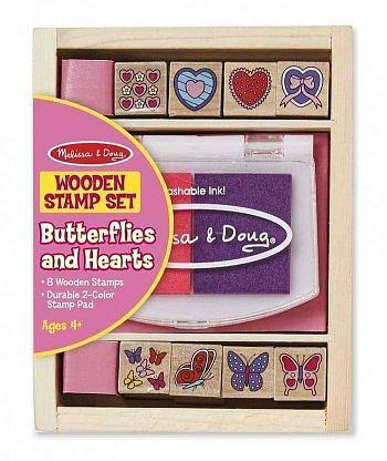 Набор штампов "Бабочки и Сердечки" магазин Glossary 