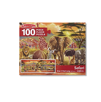 Мега-пазл "Сафари", 100 элементов Melissa&Doug магазин Glossary 