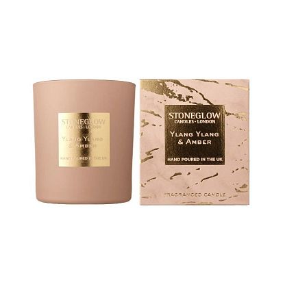 Свеча ароматизированная "Ylang Ylang & Amber" Luna, Stoneglow магазин Glossary 