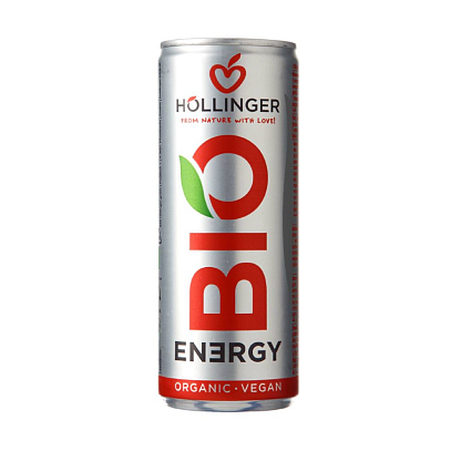 Напиток безалкогольный среднегазированный энергетический Bio Energy органический Hollinger,  магазин Glossary 