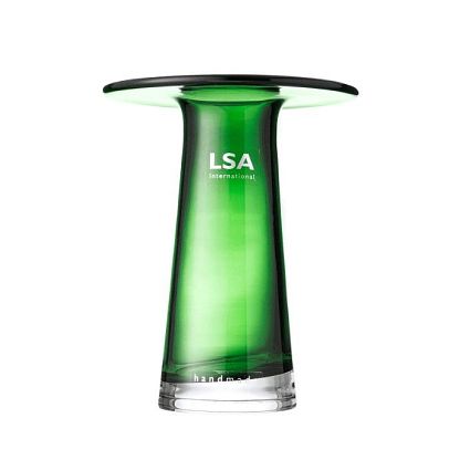 Ваза стеклянная зеленая 15см Victoria, LSA international магазин Glossary 
