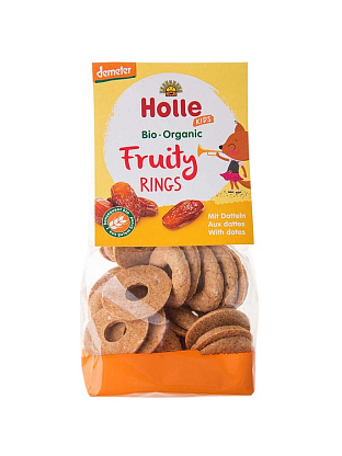 Печенье спельтовое с финиками «Fruity Rings» органическое (с 3 лет), Holle магазин Glossary 