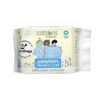 Прокладки ежедневные Cottons Organic Pantyliners,  магазин Glossary 