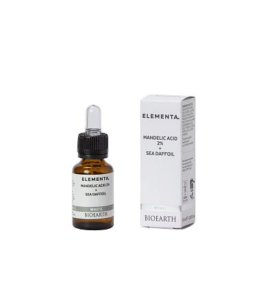 Elementa_MANDELIC ACID 2% + SEA DAFFODIL(white) Сыворотка осветляющая Миндальная кислота + Морской нарцисс Bioearth,  магазин Glossary 