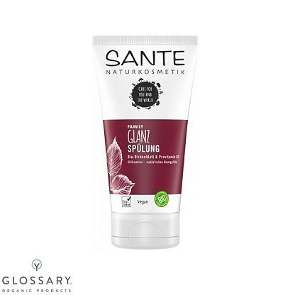 Био-кондиционер Березовые листья и Витамин В5 для блеска волос Sante, магазин Glossary 