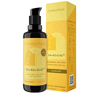 Vitamin D3 + K2 + CoQ10 / Витамин Д3 + K2 + Ку10 в липосомальной форме Cymbiotika,  магазин Glossary 
