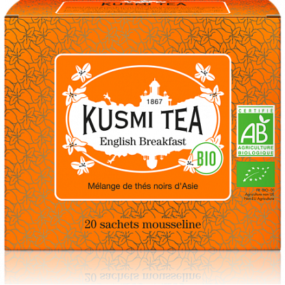 Чай черный "Английский завтрак" органический пакет Kusmi Tea,  магазин Glossary 