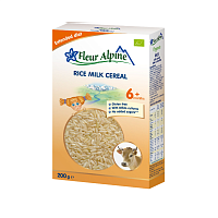 Молочная каша безглютеновая рисовая с 6 месяцев Fleur Alpine,  магазин Glossary 