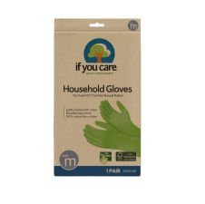 Перчатки латексные зеленые Mеdium,  If You Care магазин Glossary 