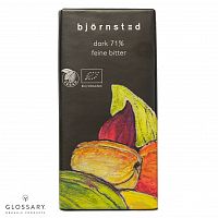 Шоколад черный 71% органический Bjornsted,  магазин Glossary 