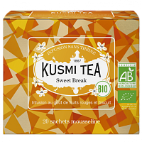 Чай травяной "Сладкий Перерыв" органический пакет Kusmi Tea,  магазин Glossary 