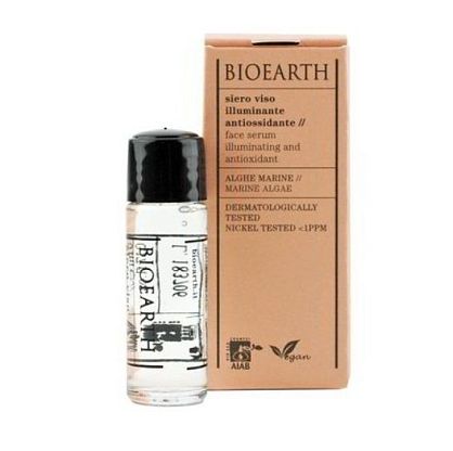 M&S Face Serum Illuminating Antioxidant - Marine Algae Сыворотка антиоксидантра с сияющим эффектом для обезвоженной и тусклой кожи Bioearth,  магазин Glossary 