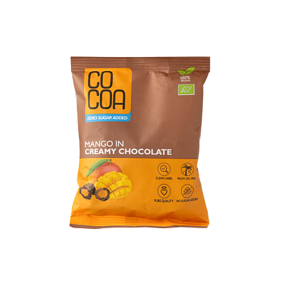 Манго в шоколаде органическое (с подсластителем) Raw Cocoa, магазин Glossary 