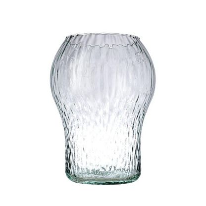 Ваза прозрачная из переработанного стекла 27см Canopy, LSA International магазин Glossary 