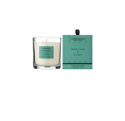 Свеча ароматизированная "Свежий лен и цитрус" Modern Classics, Stoneglow магазин Glossary 
