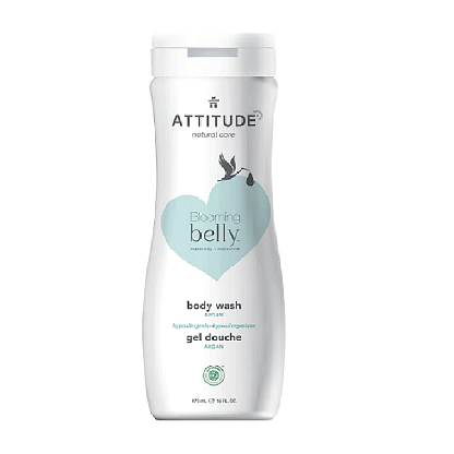 Гель для мытья тела "Blooming Belly" аргановый с нейтральным pH Attitude  магазин Glossary 