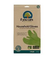 Перчатки латексные зеленые Large, If You Care магазин Glossary 