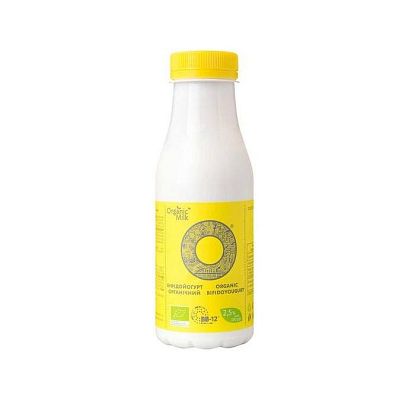 Бифидойогурт жирный питьевой органический 2,5% Organic Milk,  магазин Glossary 