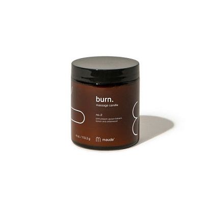 Burn no.2 pink pepper & gurjun balsam - Свеча для массажа - аромат №2 розовый перец и бальзам гурджун Maude,  магазин Glossary 