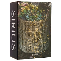 Гирлянда Звездочки серебряно-прозрачная на 125 LED лампочек, Sirius магазин Glossary 