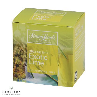 Чай зеленый экзотический лайм в конвертах органический магазин Glossary 