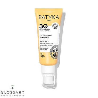 Солнцезащитный крем для лица SPF30 Sunscreen Face Patyka,  магазин Glossary 