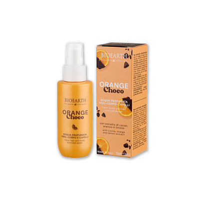 Chocolate Scented Water Cherry Choco/Парфюмированный спрей для волос, лица и тела Апельсин и шоколад  Bioearth,  магазин Glossary 