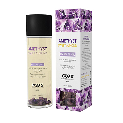 Массажное масло EXSENS Amethyst Sweet Almond (расслабляющая, с аметистом) магазин Glossary 
