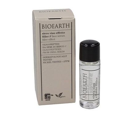 M&S Face Serum Filler Effect - Oligopeptideds From Okra Seeds - Сыворотка с эффектом филлера мгновенного действия с антивозрастным эффектом для тусклой и атонической кожи Bioearth,  магазин Glossary 