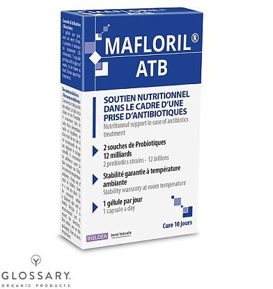 МАФЛОРИЛ ATБ - пробиотик, устойчивый к антибиотикам INELDEA Santé Naturelle,  магазин Glossary 