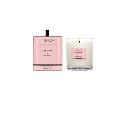 Свеча ароматизированная "Pink Peony & Gardenia" (тумблер) Modern Classics, Stoneglow магазин Glossary 