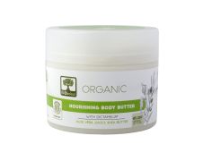 Питательный крем для тела с алоэ и маслом Ши Bioselect,  магазин Glossary 